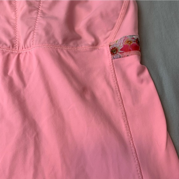 Lululemon bright pink and flowers tank size 8 - Picture 6 of 8
